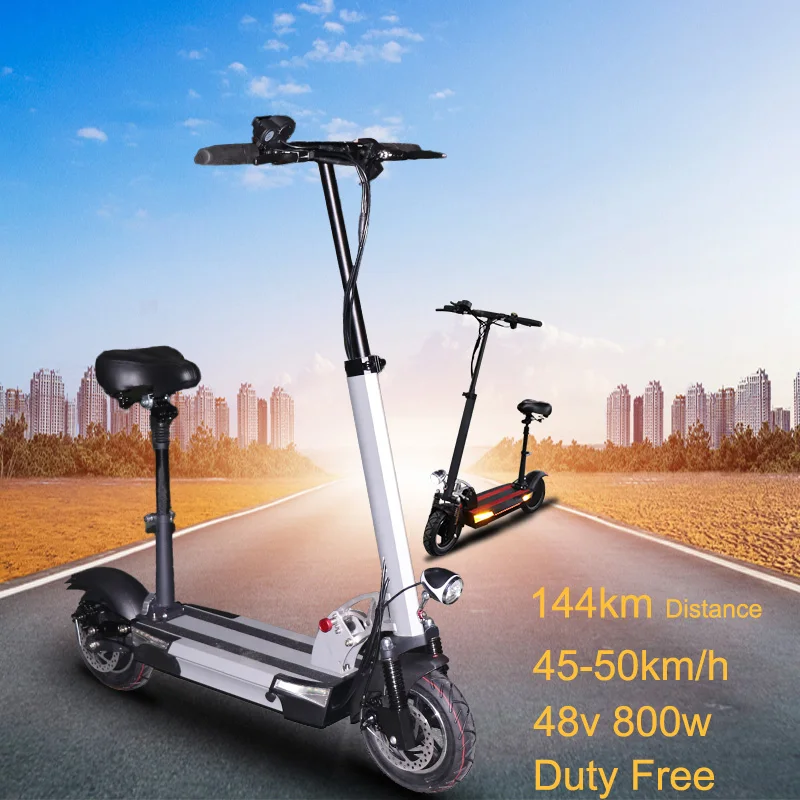 

48v 800w rear motor wheel electric scooter max over 144km 48v 36a samsung battery Folding electric bicycle without seat escooter