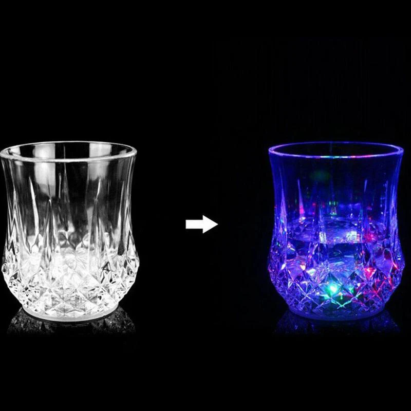 Кружка для пива с датчиком воды блестящий светильник радужного цвета вина