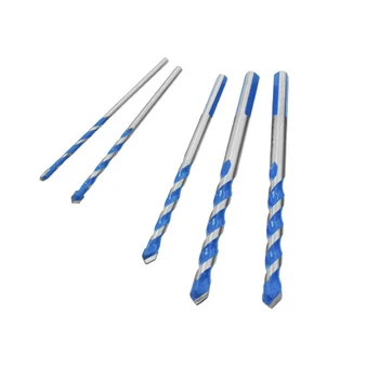 

5pcs Multifunctional Triangle Drill Bit Set Lengthened Ceramic Wall Glass Tile Wall Hole Drill Bit 6-12mm