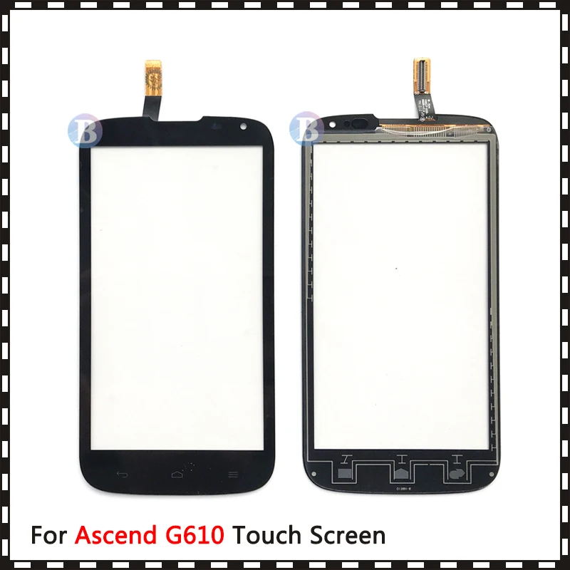 10Pcs/lot High Quality 5.0&quot For Huawei Ascend G610 C8815 Touch Screen Digitizer Sensor Outer Glass Lens Panel Black White | Мобильные