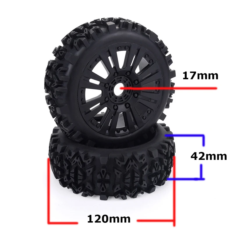 トラクサス　ラジコンタイヤ　ホイール　ハブ17ミリ　1/8 Amazon.com: HobbyPark Pre-Glued 1/8 Scale 17mm Hex Hubs RC