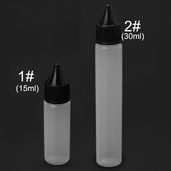 

Portable Plastic Dropper Bottle For Eye Liquid E-Cigarette Oil Black Cap 15/30ml