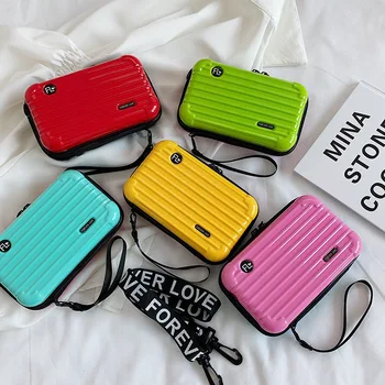 

Latest Women Carry-On Suitcase Shape Crossbody Shoulder Bag Mini Square Bag