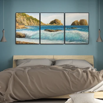 

Beautiful Seascape Canvas Painting Art Wall Pictures Posters Prints for Living Room Home Decor No Framed