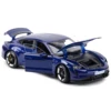 Bburago 1:24 Porsche Taycan Turbo S White Sports Car Static Die Cast Vehicles Collectible Model Car Toys 2