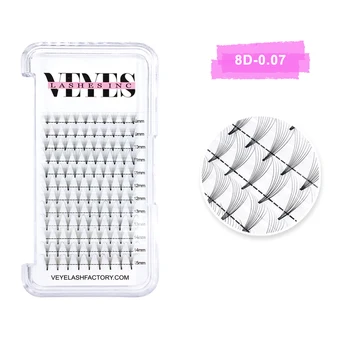 

Veyelash lash Eyelash Extension Premade Volume Fans 12 Lines 3d/4d/6d Lash Russian Volume Pre made Lash Extension Faux Mink