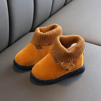 

Boots Girls Fashion Children Winter Shoes Footwear Kids Snow Boys Warm shoes Casual Plush Child boot Baby Toddler Shoes