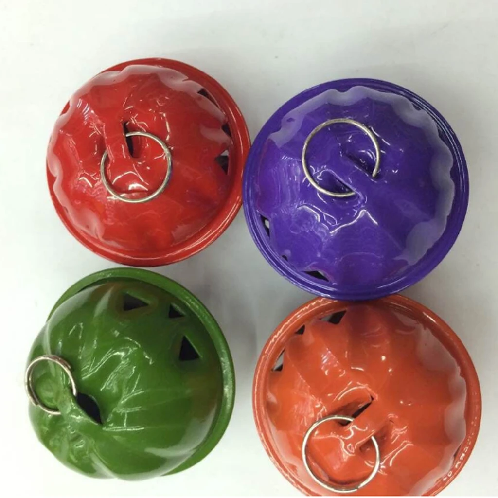 Pack of 20 Pcs Colorful Jingle Christmas Xmas Halloween Pumpkin Bell Beads Charms Handing  Make Jewelry Crafts