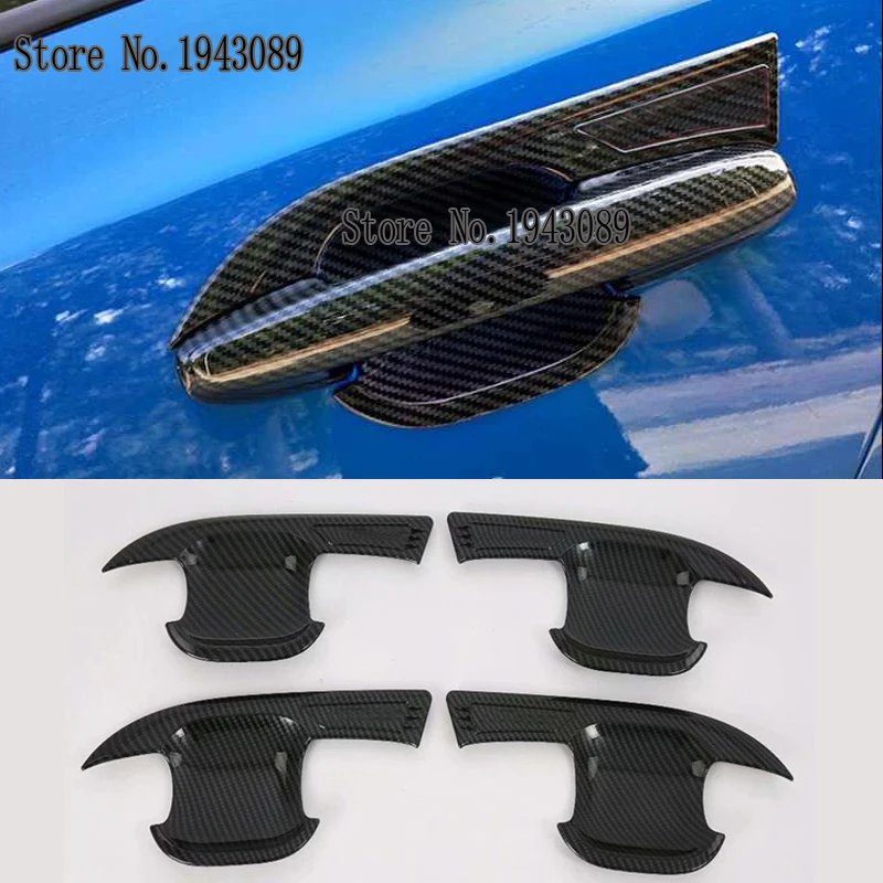 4 шт. подходит для Ford new Focus ABS углеродное волокно хромированная дверная ручка Чаша крышка чашки Накладка для автомобильной дверной ручки Catch Garnish литье