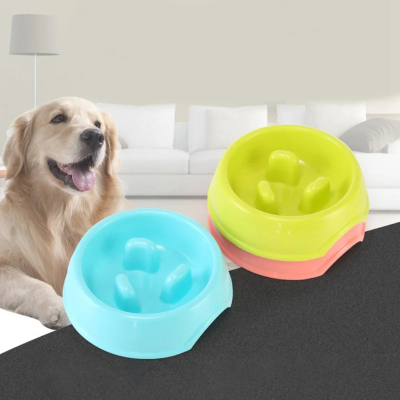 Pet Food Bowl for Puppy Small Dogs Anti Choking Maze Non slip Slowly