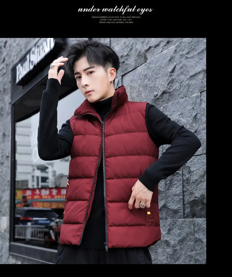 8XL Vest Coat Men 2019 Autumn Male Sleeveless Jacket Coat Winter Warm Waistcoat Padded Down Vest Men Brand MuLS Cloths Plus Size 5