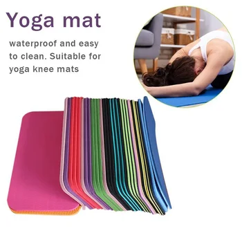 

Portable Small Size Yoga Mat Eliminate Knee Elbow Pain Exercise Mats TPE Foam Knee Pad Cushion For Pilates Fitness Gym Sports