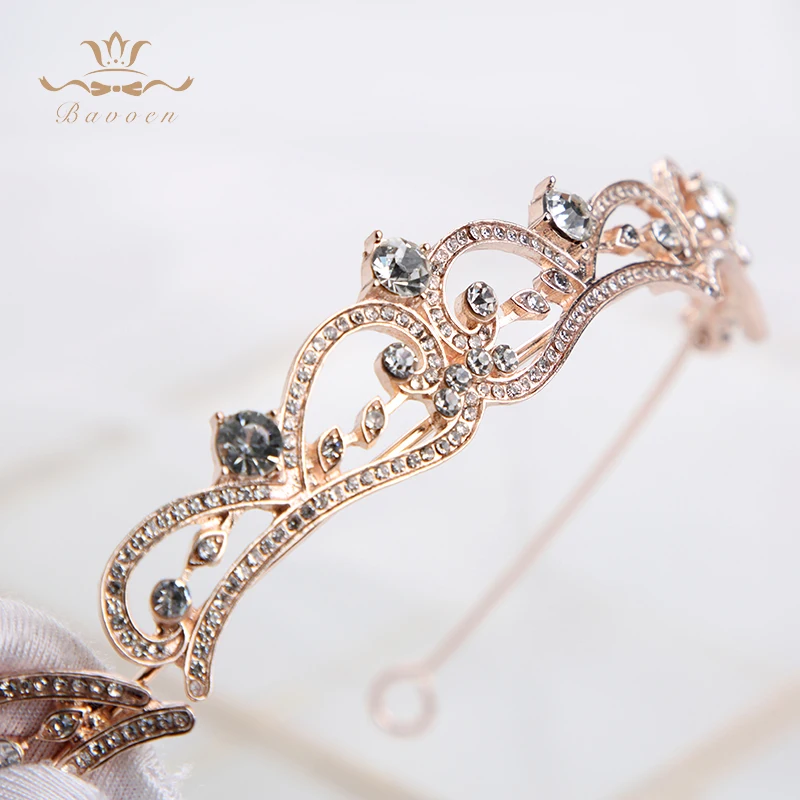 3 Colors Fashion Simple Crystal Wedding Tiaras Crowns Headpieces Evening Hair Accessories Evening Hair Jewelry