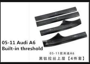 Специальный 05060708091011 для старого Audi A6L порог Добро пожаловать педаль модифицированный интерьер украшения - Цвет: 2