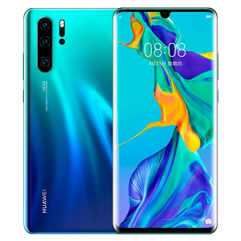 Международная версия HuaWei P30 Pro VOG-L29 мобильный телефон Kirin 980 Android 9,1 6,4" 2340X1080 8 Гб ram 128 ГБ rom 40.0MP NFC QI