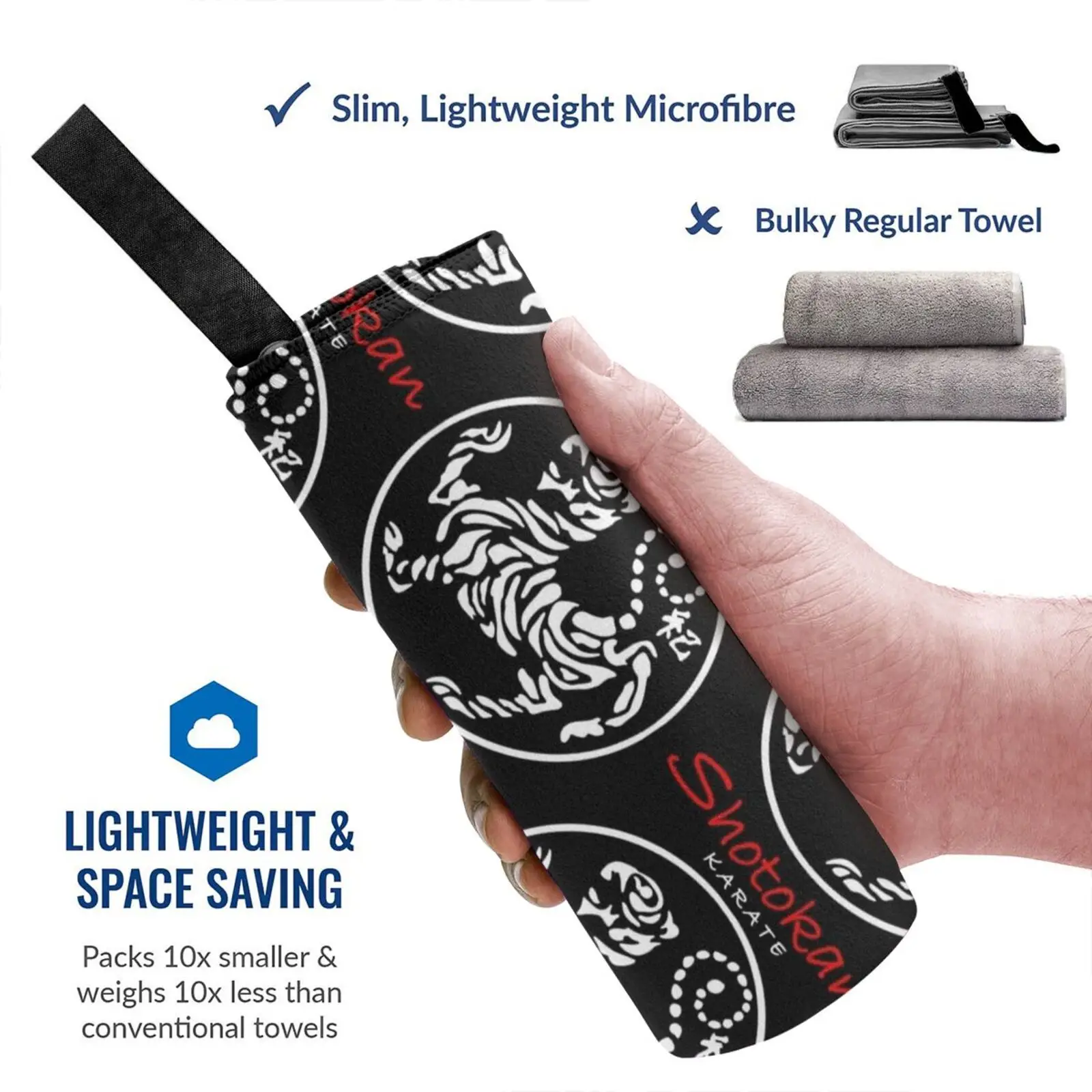 Karate Shotokan Quick Dry Towel Gym Sports Bath Portable Tokyo Harajuku Idea Japanese Spying Japanese Tradition