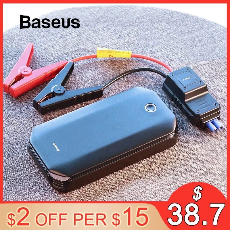  Baseus Car Jump Starter Starting Device Battery Power Bank 800A Jumpstarter Auto Buster Emergency B