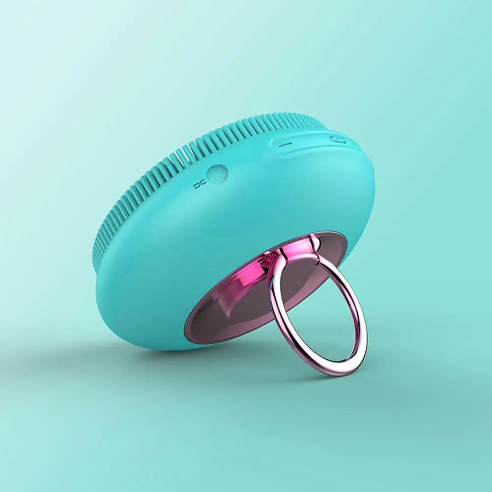 Usb зарядка Электрический мини массажер для чистки лица щетка с кольцом для мытья лица моющее средство машина Глубокая чистка массажное устройство
