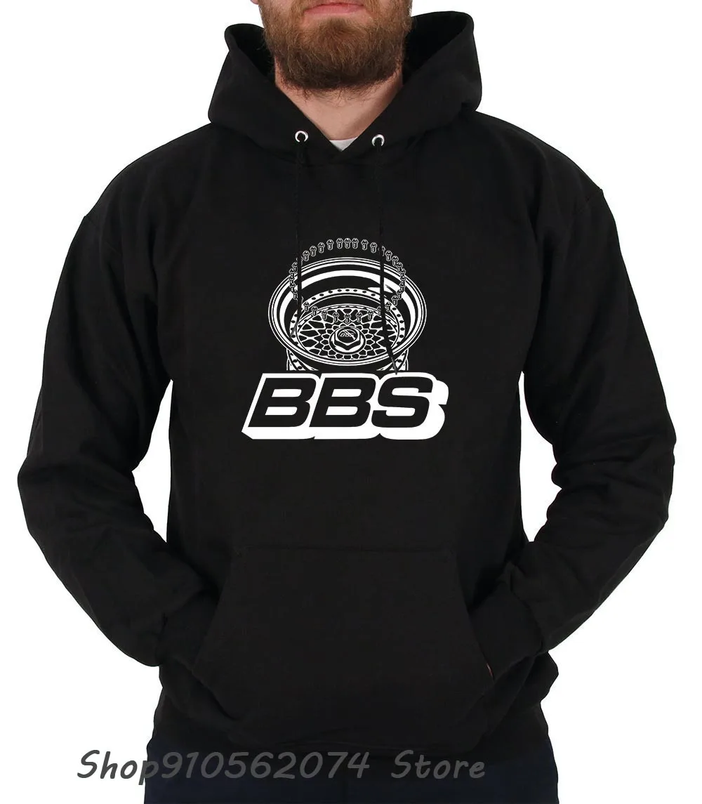 Bbs Racing Gear-Sudadera con capucha para hombre, Logo de la empresa, color negro