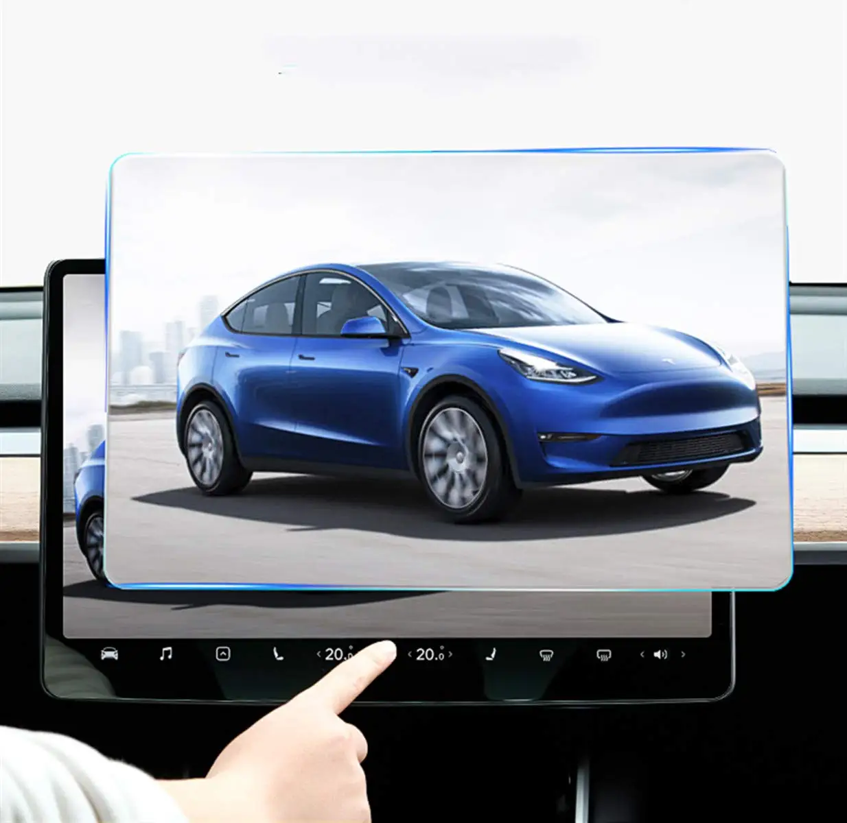 Для Tesla модель 3 Y 15 дюймов центр Управление автомобильный навигатор сенсорный
