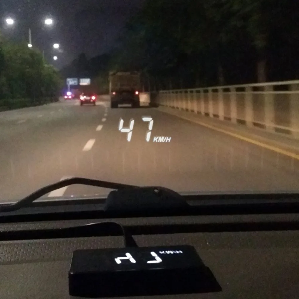 GEYIREN A100 автомобильный HUD Дисплей OBD2 II EUOBD система Предупреждение о превышении скорости проектор лобовое стекло авто электронная сигнализация напряжения