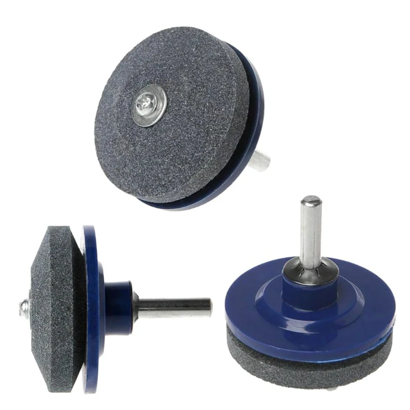 50mm Faster Blade Sharpener Lawn Mower Universal Grinding Rotary Drill Cuts Lawnmower Sharpener Garden Abrasive Tools