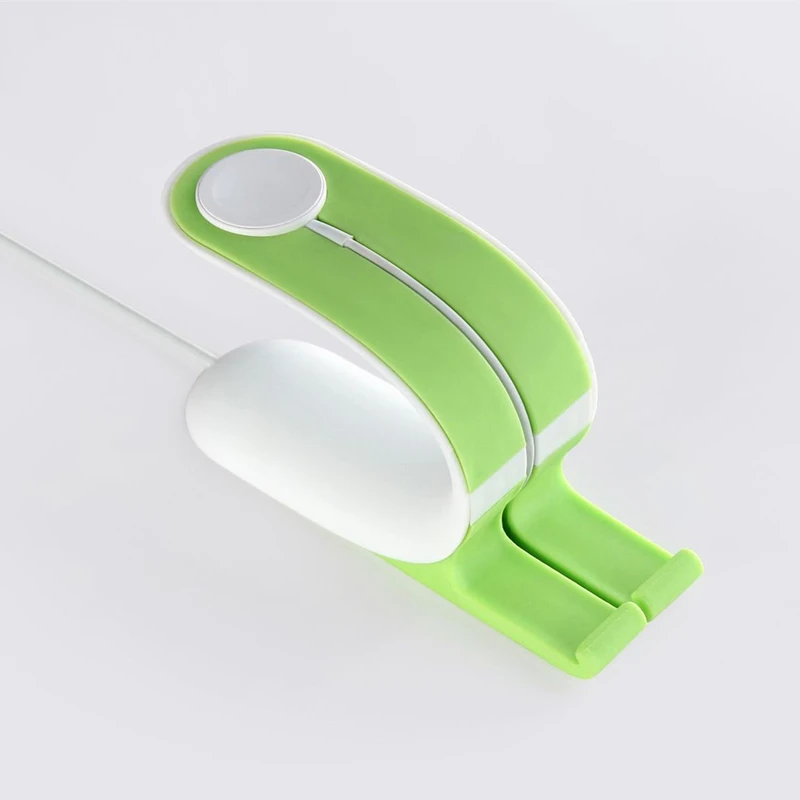 Для Apple Watch, версии 4, версия 1, 2, 3, ремешок Ремешок 38 мм 42 мм 40 мм 44 2 в 1 мульти стенд зарядное устройство для док-станции держатель - Цвет: green