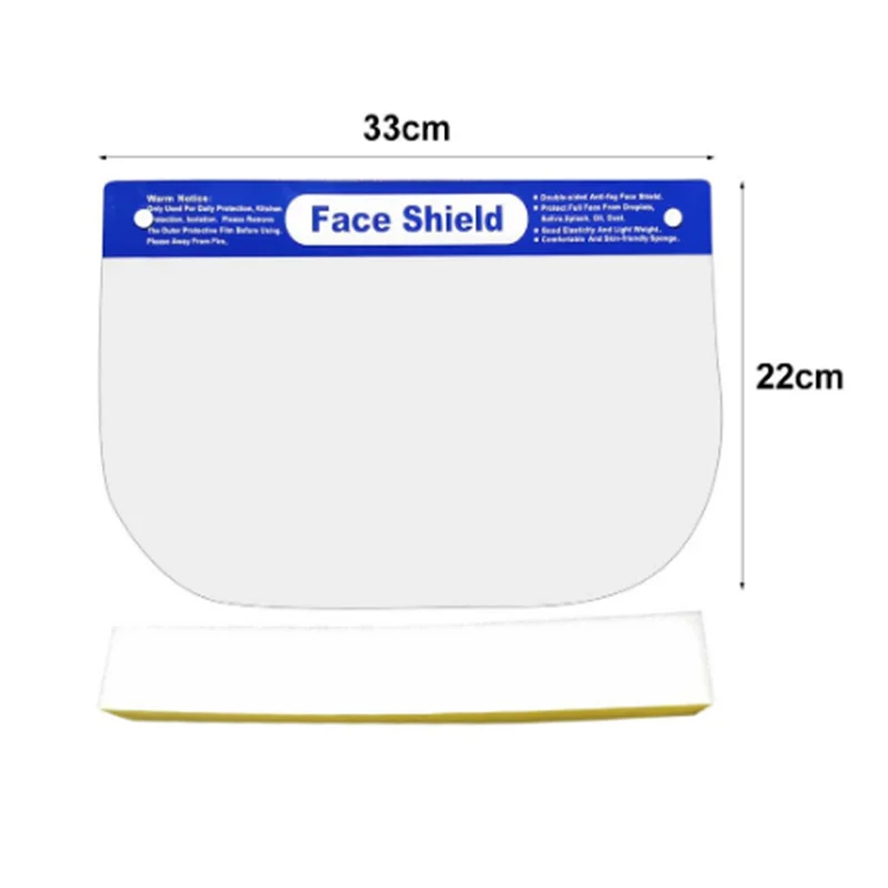 

50 pcs Face Shield Splash-proof Dust-proof Mask Head-mounted Transparent Protect Mask Adjustable Protective Face Mask