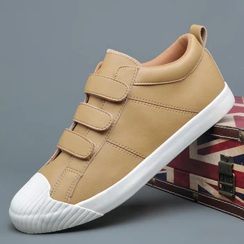 

Brand New Fashion Joker Simple Vulcanize Shoes Men Casual Lazy Light Shoes Korean Style Sewing Buckle Soft Sole Shoes M32219