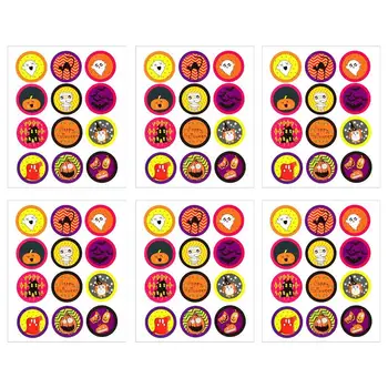 

50 Sheets/600pcs Halloween Stickers Decorative Baking Packing Seal Stickers