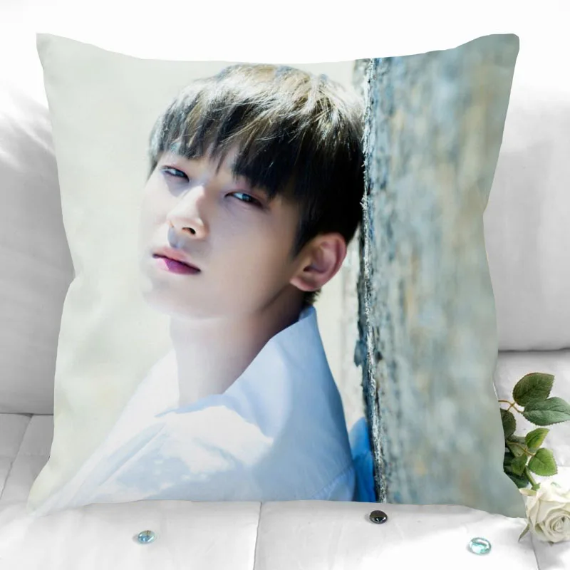

Jeon Wonwoo Pillow Cover Bedroom Home Office Decorative Pillowcase Square Zipper Pillow Cases Satin Soft