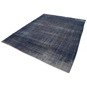 

243x317 Cm Grey Handmade Overdyed Rug-8x10 Ft