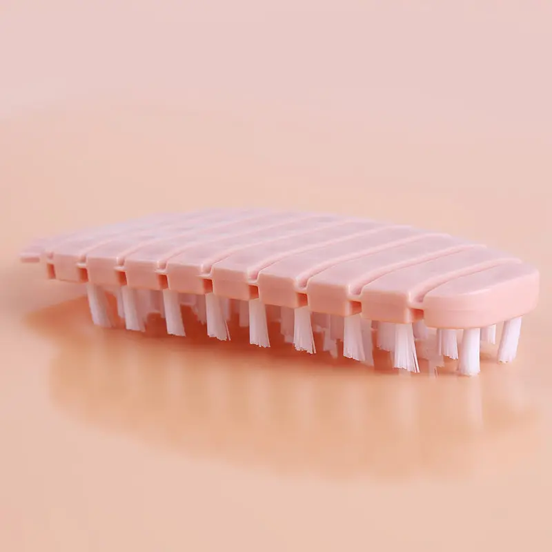 pink Полезная 1 шт. щетка для чистки моркови форма не повредит руку фрукты и щетка для чистки овощей очистка от загрязнения инструменты - Цвет: pink
