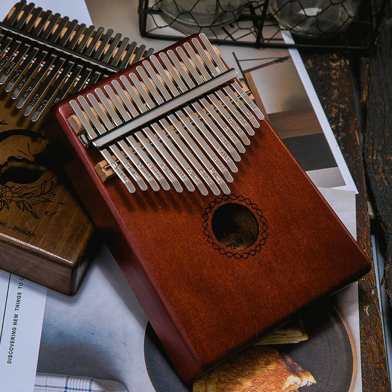 

17 Keys Kalimba Mahogany Thumb Piano High-Quality 17 Key Music Keyboard Quality Wood Musical Instrument Portable Finger Piano