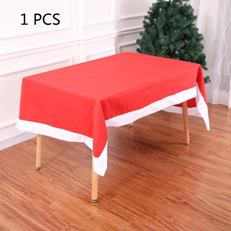 1 PCS Table Cloth Рождественская Снежинка чехол на стул+ X-Max скатерть Рождественское украшение для дома праздничные принадлежности Natal navidad - Цвет: 1 PCS Table Cloth