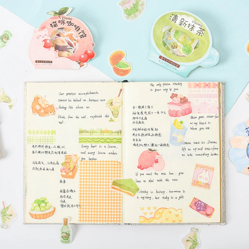 Креативные наклейки для еды Kawaii DIY Украшение ручной учётной записи милая