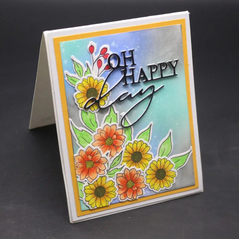 OH HAPPY Frame металлические Вырубные штампы трафарет для букв Troqueladora надпись Decoration DIY Скрапбукинг новые штампы и штампы для рукоделия