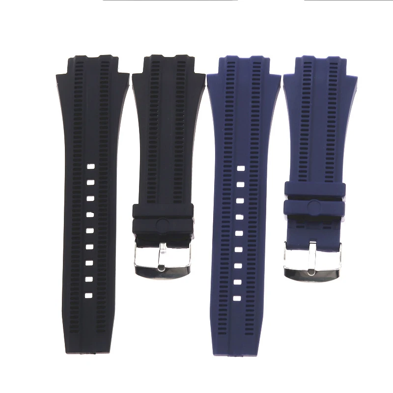 

Watch Accessories Waterproof strap Suitable for time-saving sports version soft silicone rubber strap head 22mm men's watch belt