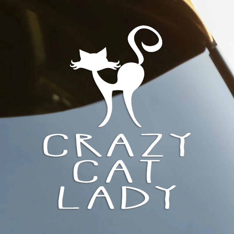 Crazy Cat Lady Car Decal