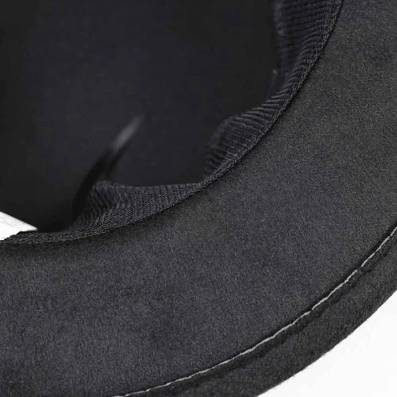 New Fashion Wool Pork Pie Boater Flat Top Hat For Women's Men's Felt Wide Brim Gambler Hat