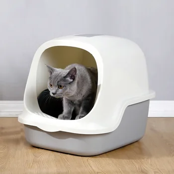 

Large Fully Enclosed Cat Litter Box Cat Supplies Cat Litter Box Pet Toilets Cat Toilet Pet Supplies