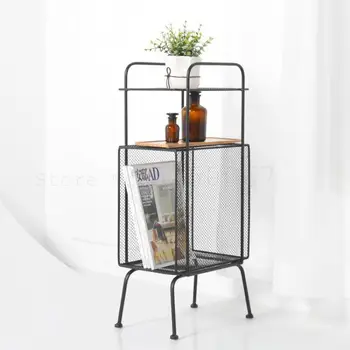 

Nordic Magazine Receive Console Magazine Rack Shelf Small Sitting Room Sofa Edge Corner Flower Wearing Mini Press