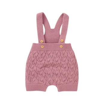 

Baby Rompers Knitted Clothes Autumn Sleeveless Newborn Girl Jumpsuits Outfits Solid Children Overalls Soft Toddler Boy Playsuits