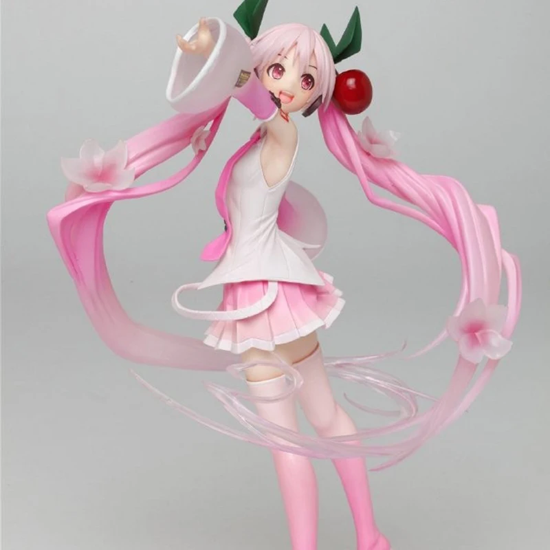 

18cm Vocaloid CRYPTON FUTURE MEDIA Hatsune Miku Action Figure Anime PVC Eraser Head Collection Model Dolls Toys for Gifts