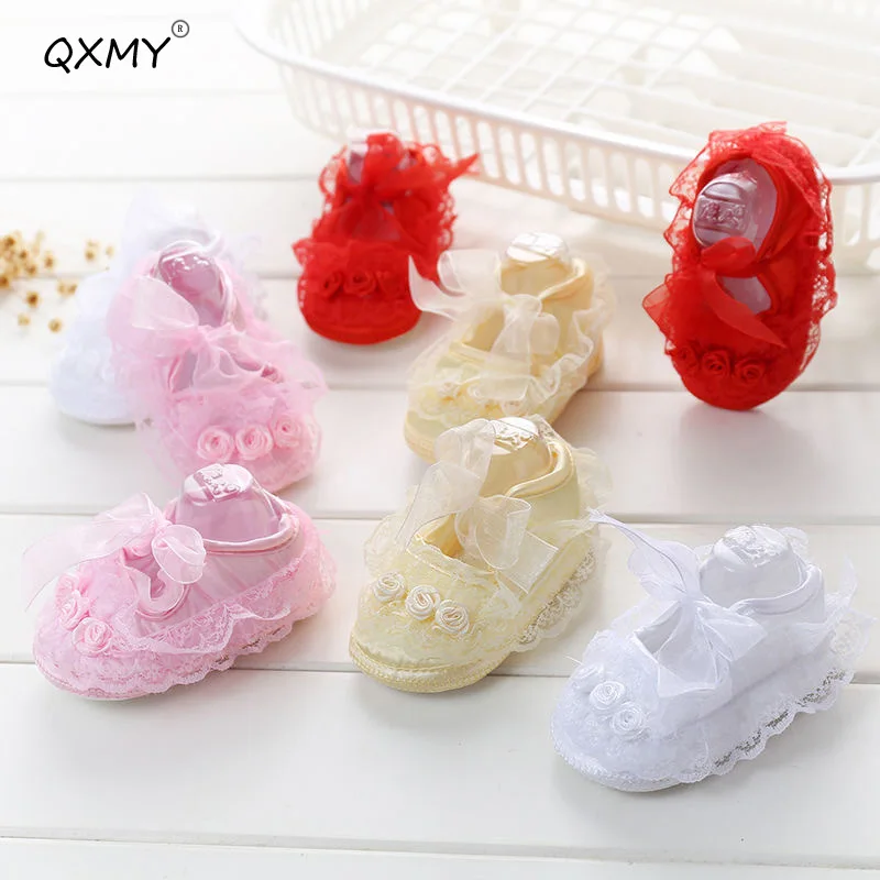 

Baby Socks Shoes Non-slip Toddler Floor Girl Kids Lace First Walker Shoes for Newborns