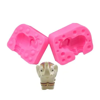 

DIY Baking 3D Elephant Modeling Mold Fondant Chocolate Cake Decoration Handmade Soap Silicone Molds