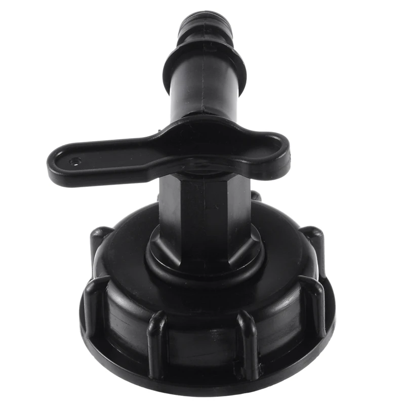 

Hot Sale Barrel Valve Fittings Black 1000L IBC Tank Valves 60Mm To 15Mm Water Connector Tank Garden Hose Adapter Fittings Switch