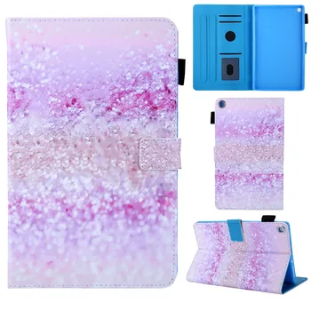 

Luxury Gradient Bling For Amazon Fire HD8 2016/2017/2018 8 inch Case PU Leather Magnetic Auto Wake Cover Tablet Stand Shockproof