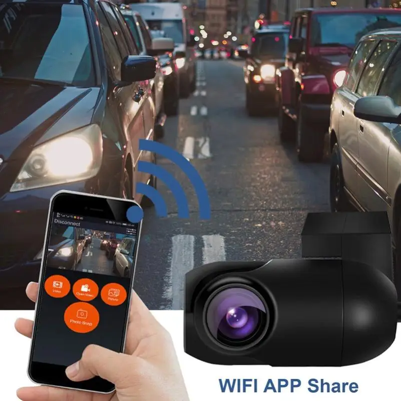 V44 скрытый рекордер WiFi+ Приложение HD 1080P для вождения автомобиля dvr Wifi приложение управление радар детектор ночного видения Автомобильная камера рекордер видеорегистратор
