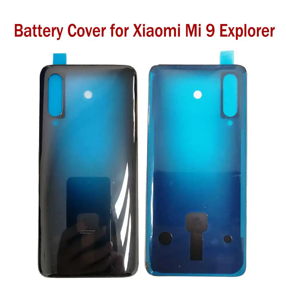 Крышка батарейного отсека для Xiaomi mi 6 8 Lite 9 Explorer, задняя крышка из стекла для телефона mi 6 mi 8 Lite mi 9 9 Explorer, замена корпуса аккумулятора - Цвет: Mi 9Explorer